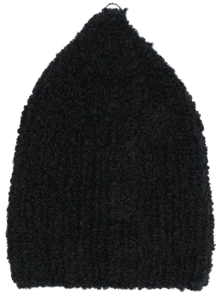 Werkstatt:münchen Ribbed Knitted Beanie - Black