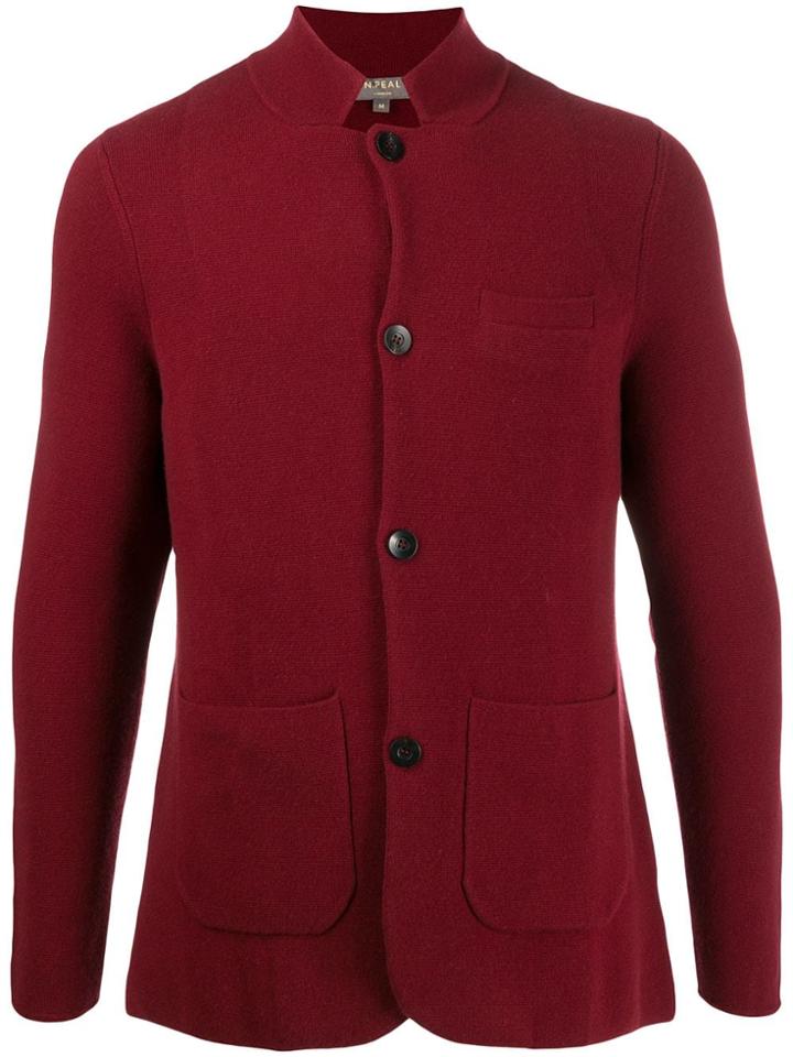 N.peal Knitted Blazer Jacket - Red