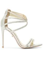 Le Silla Glittered Sandals - Metallic