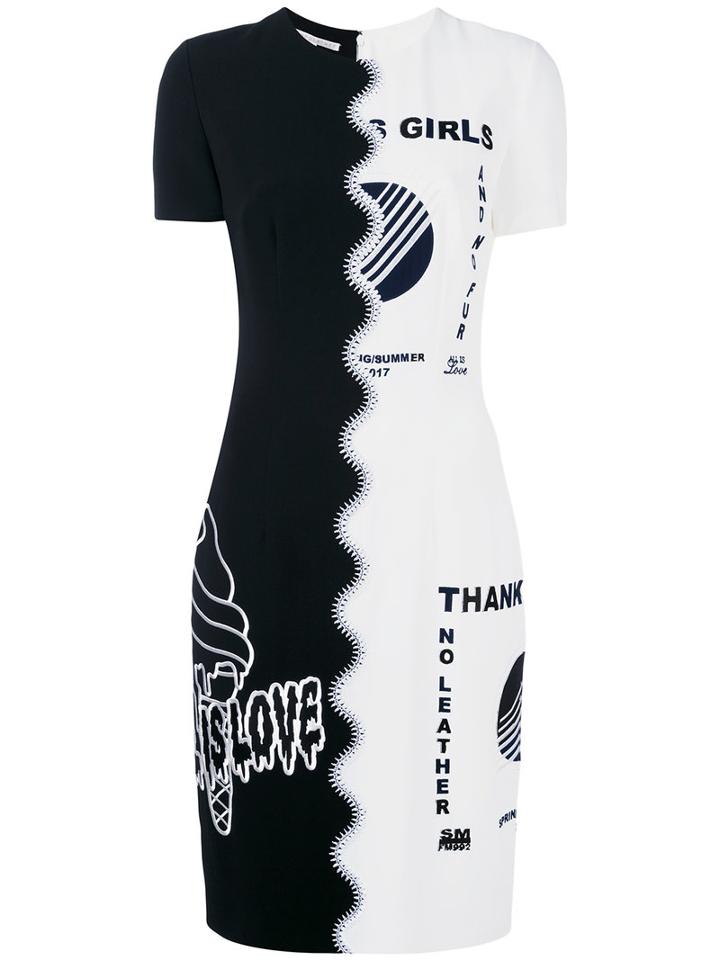 Stella Mccartney - Stitch Panel Dress - Women - Silk/spandex/elastane/acetate/viscose - 40, Black, Silk/spandex/elastane/acetate/viscose