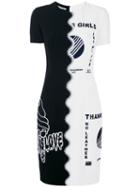 Stella Mccartney - Stitch Panel Dress - Women - Silk/spandex/elastane/acetate/viscose - 40, Black, Silk/spandex/elastane/acetate/viscose
