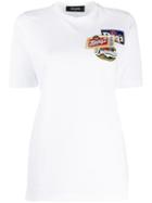 Dsquared2 Logo Embroidered T-shirt - White