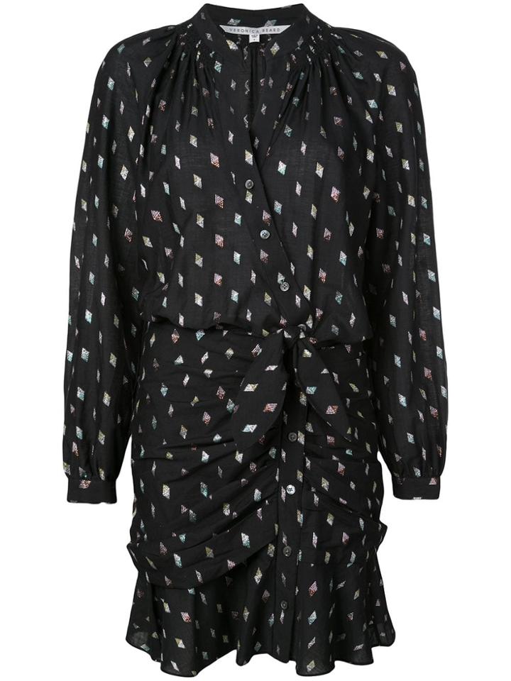 Veronica Beard Printed Short Dress - Black