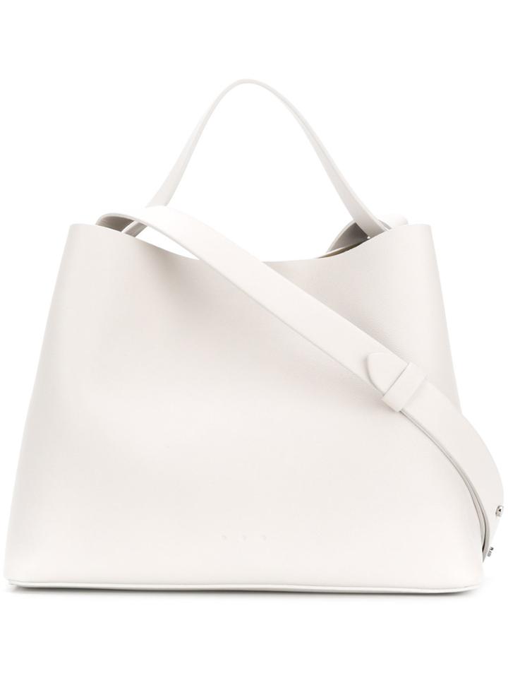 Aesther Ekme Box Shoulder Bag - White