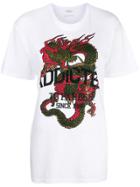 P.a.r.o.s.h. Dragon Print T-shirt - White