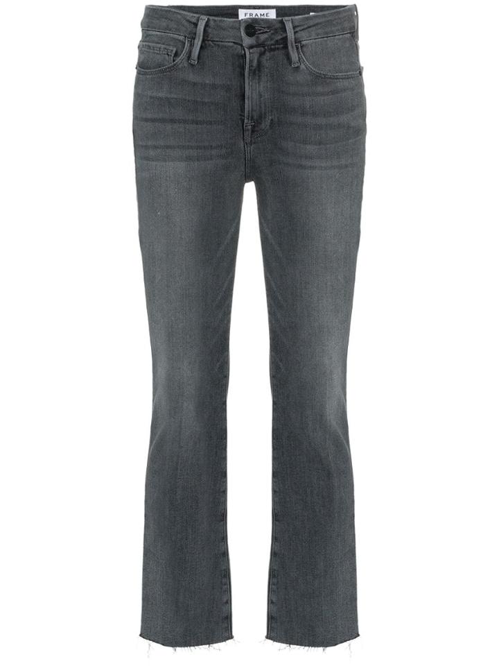 Frame Denim Le Crop Mini Boot Jeans - Grey