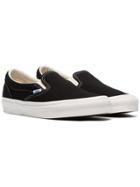 Vans Black Vault Slip On Cotton Canvas Sneakers