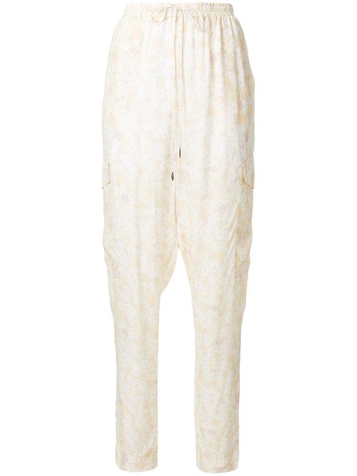 See By Chloé Floral Print Relaxed Trousers - Neutrals