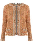 Cecilia Prado - Knit Cardigan - Women - Acrylic/lurex/polyamide - Pp, Orange, Acrylic/lurex/polyamide