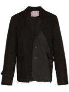By Walid Cut-and-sew Single-breasted Blazer - Black