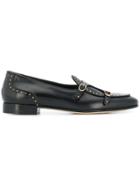 Edhen Milano Studded Loafers - Black