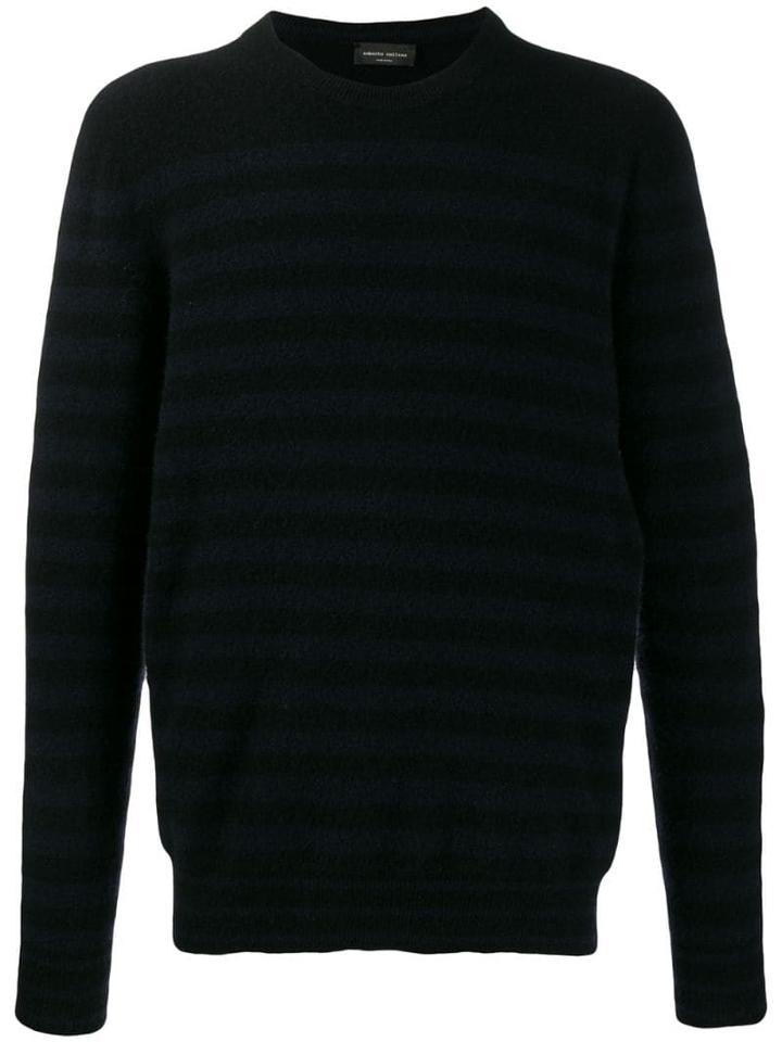 Roberto Collina Striped Jumper - Black