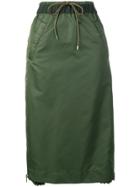 Sacai Nylon Midi Skirt - Green