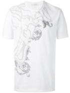 Versace Collection Muse Print T-shirt, Men's, Size: M, White, Cotton