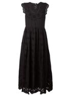 Red Valentino Broderie Anglaise Dress - Black