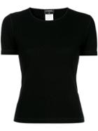Chanel Pre-owned Cashmere Short Sleeve Tops - Black