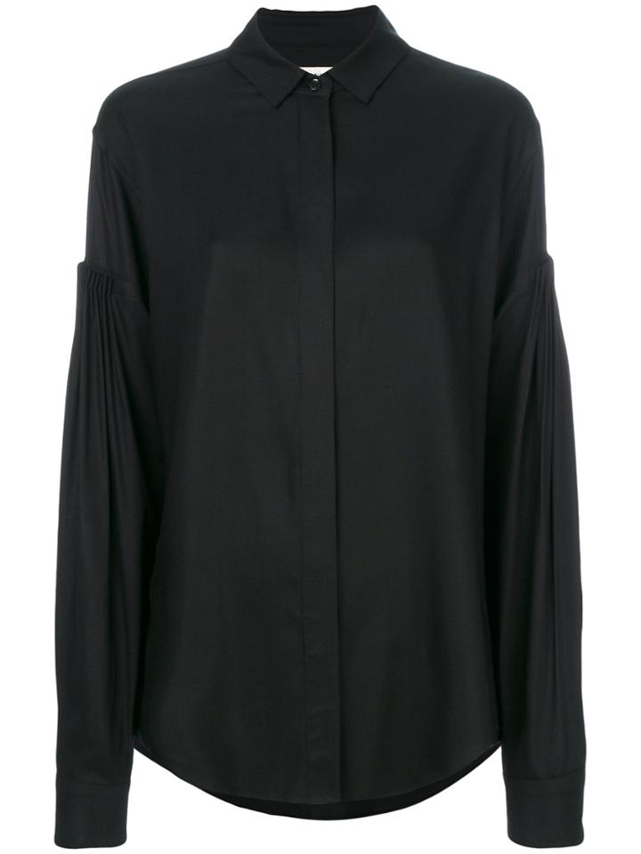 Saint Laurent Drop Shoulder Shirt - Black