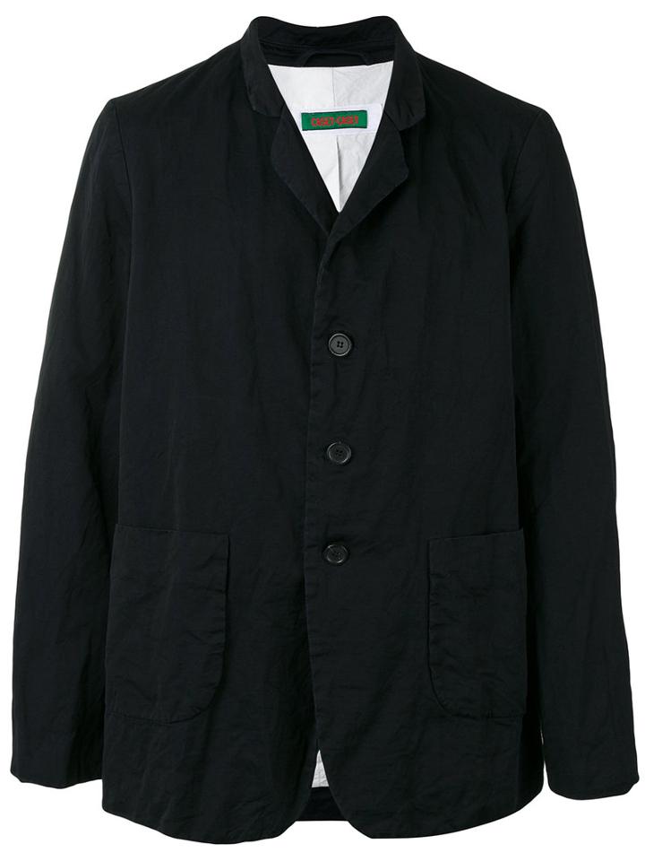 Casey Casey - Casual Blazer - Men - Cotton/linen/flax - L, Blue, Cotton/linen/flax