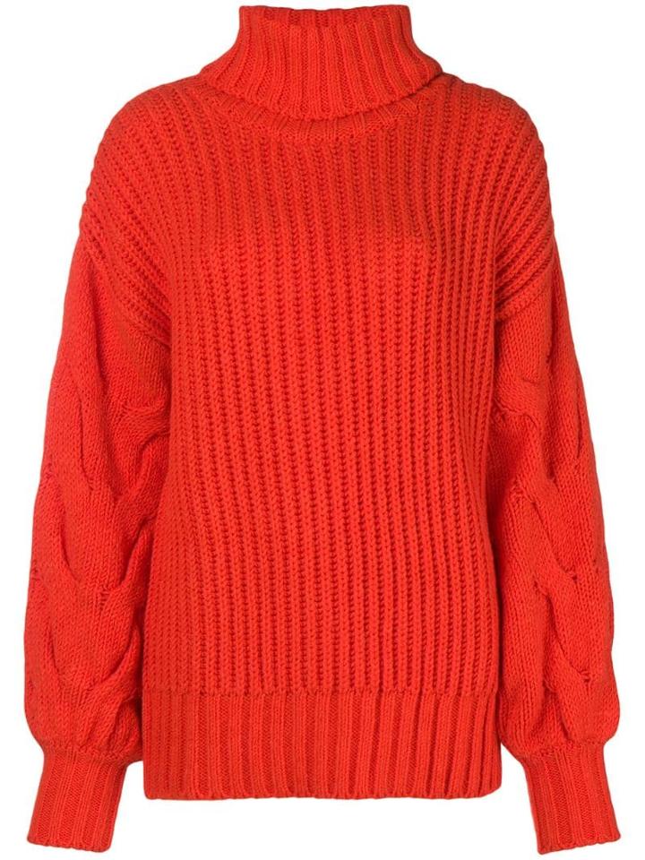 P.a.r.o.s.h. Ribbed Turtle Neck Jumper - Yellow