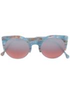 Retrosuperfuture Lucia Onice Azzurro Cateye Sunglasses - Blue