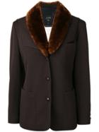 Jean Paul Gaultier Pre-owned Faux Fur Collar Jacket - Brown