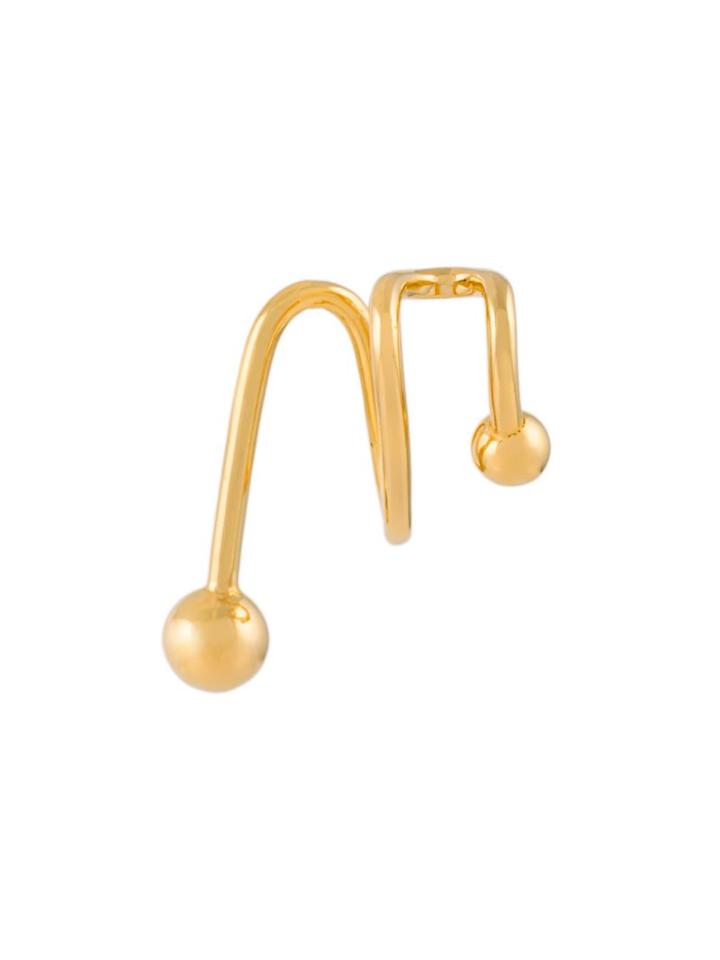 Maria Black Illusion Right Ear Cuff, Women's, Metallic, 14kt Gold