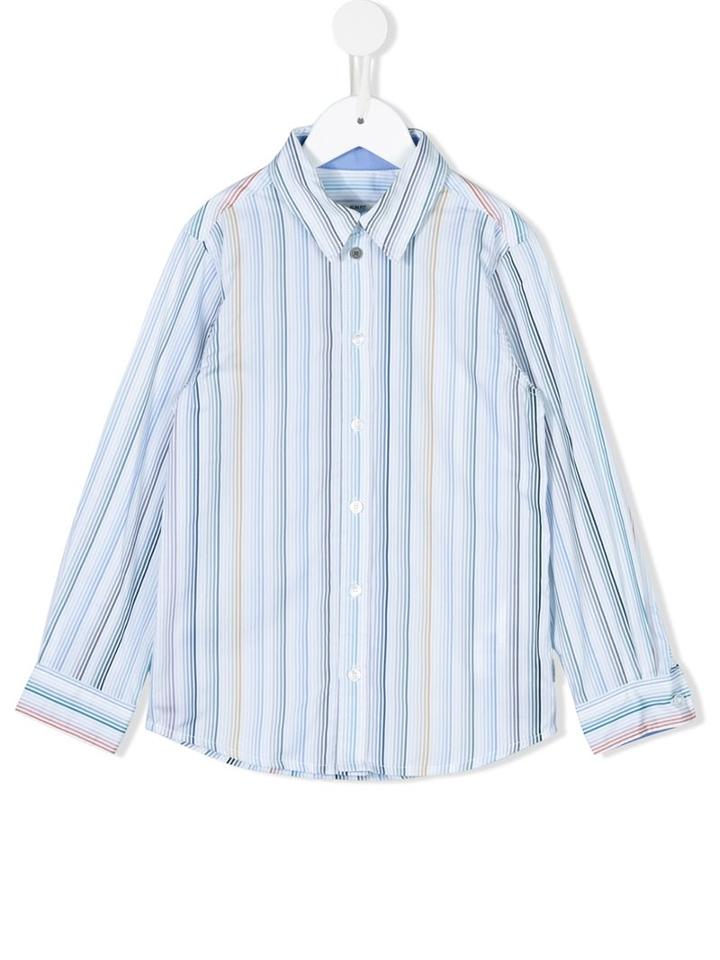 Paul Smith Junior Dégradé Pinstripe Shirt, Boy's, Size: 10 Yrs, White