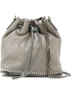 Stella Mccartney 'falabella' Bucket Shoulder Bag, Women's, Grey, Polyester/metal (other)