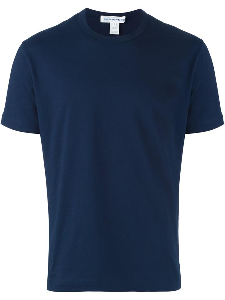 Comme Des Garçons Shirt Plain T-shirt, Men's, Size: Xl, Blue, Cotton