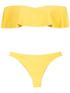 Amir Slama Off The Shoulder Bikini Set - Yellow & Orange