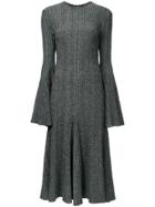 Ellery Conrad Godet Dress - Grey