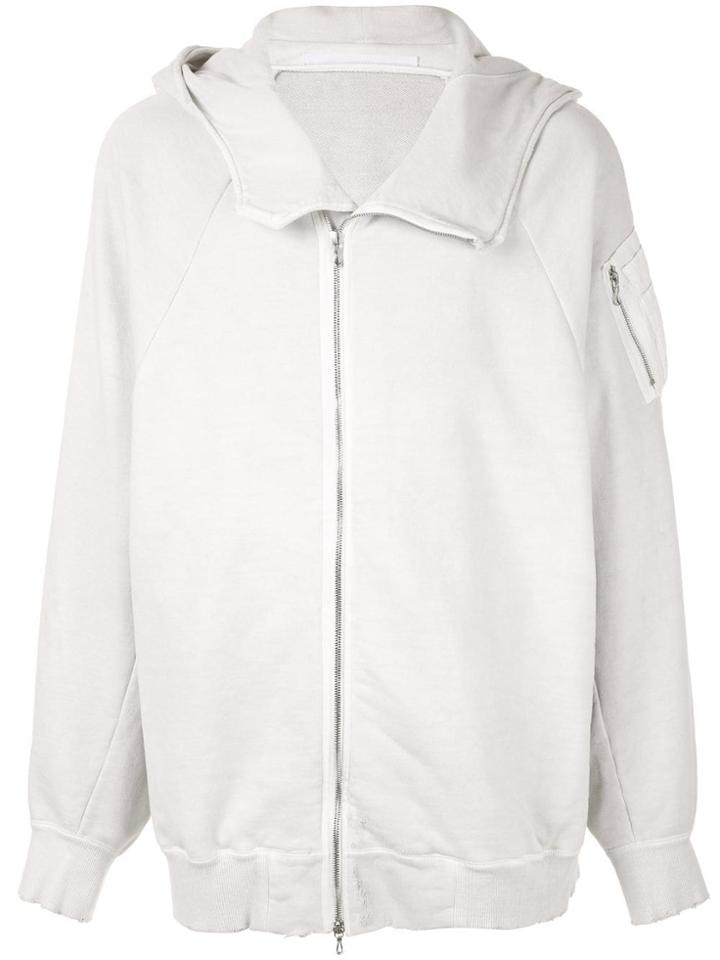Julius Oversized Zip Hoodie - White
