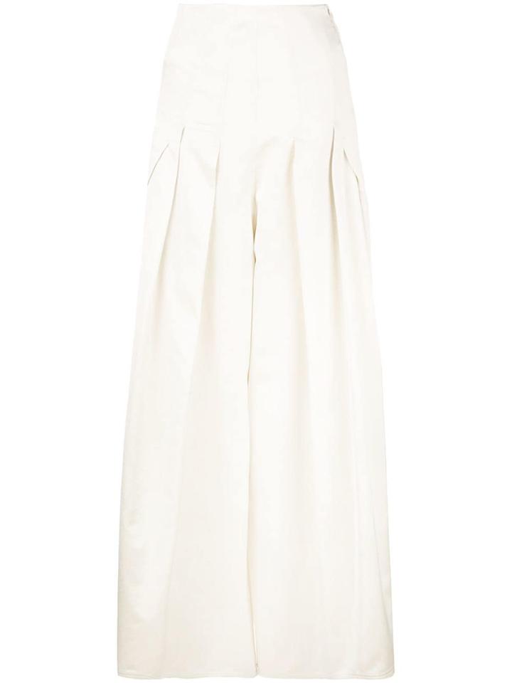 Brunello Cucinelli Pleated Palazzo Pants - White
