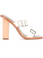 Dion Lee Chain Heel Mules - Grey