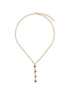 Christian Dior Vintage Jewel Coloured Drop Necklace - Metallic