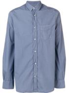 Officine Generale Front Pocket Shirt - Blue