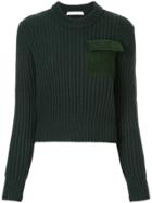 Dion Lee Patchwork Pocket Jumper - Green