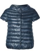 Herno Short Sleeve Padded Jacket - Blue