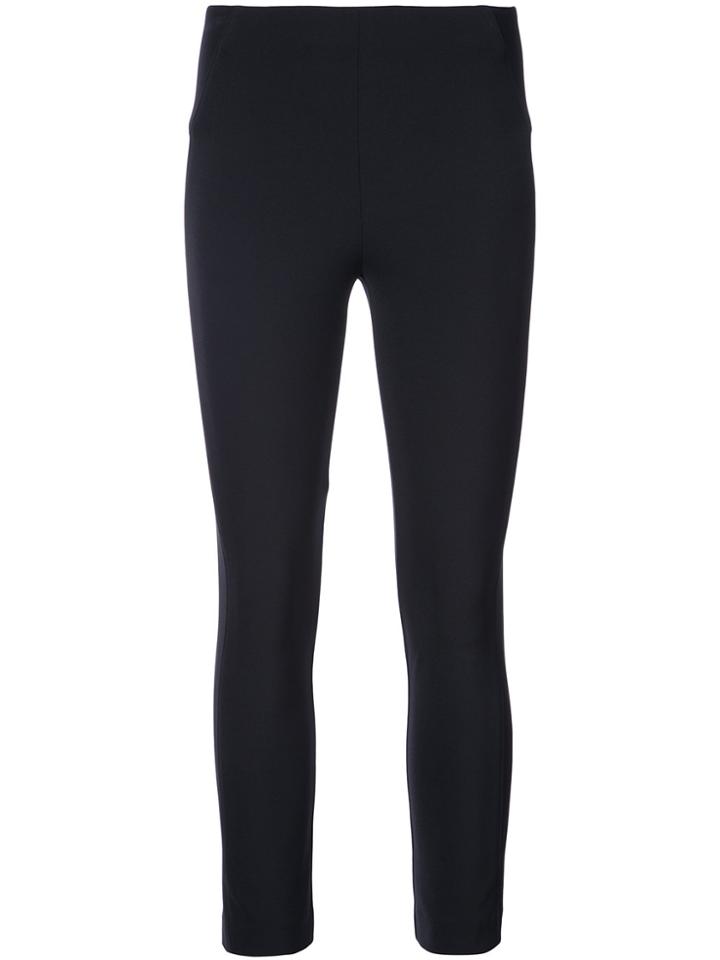 Veronica Beard Zip Back Cropped Trousers - Blue