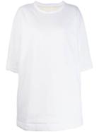 Mm6 Maison Margiela Round Neck Sweater Dress - White