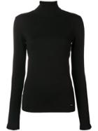 Liu Jo Roll-neck Fitted Sweater - Black