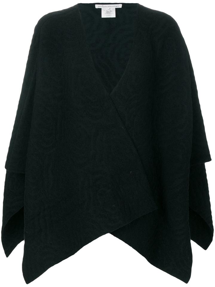 Stefano Mortari Quilted Cape - Black