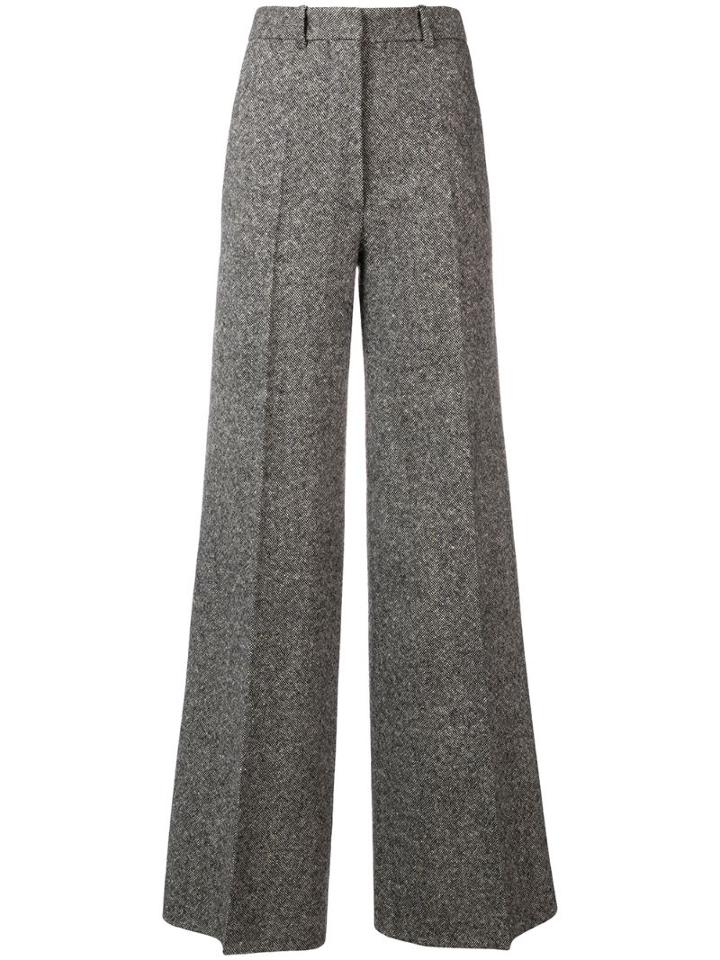 Victoria Beckham High Waisted Wide Leg Trousers - Black