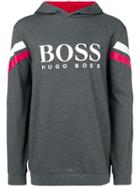 Boss Hugo Boss Logo Hooded Sweatshirt - Grey