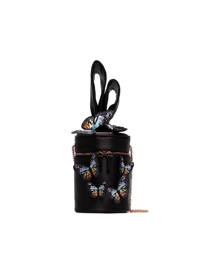 Sophia Webster Black Bonnie Butterfly Cross Body Bag