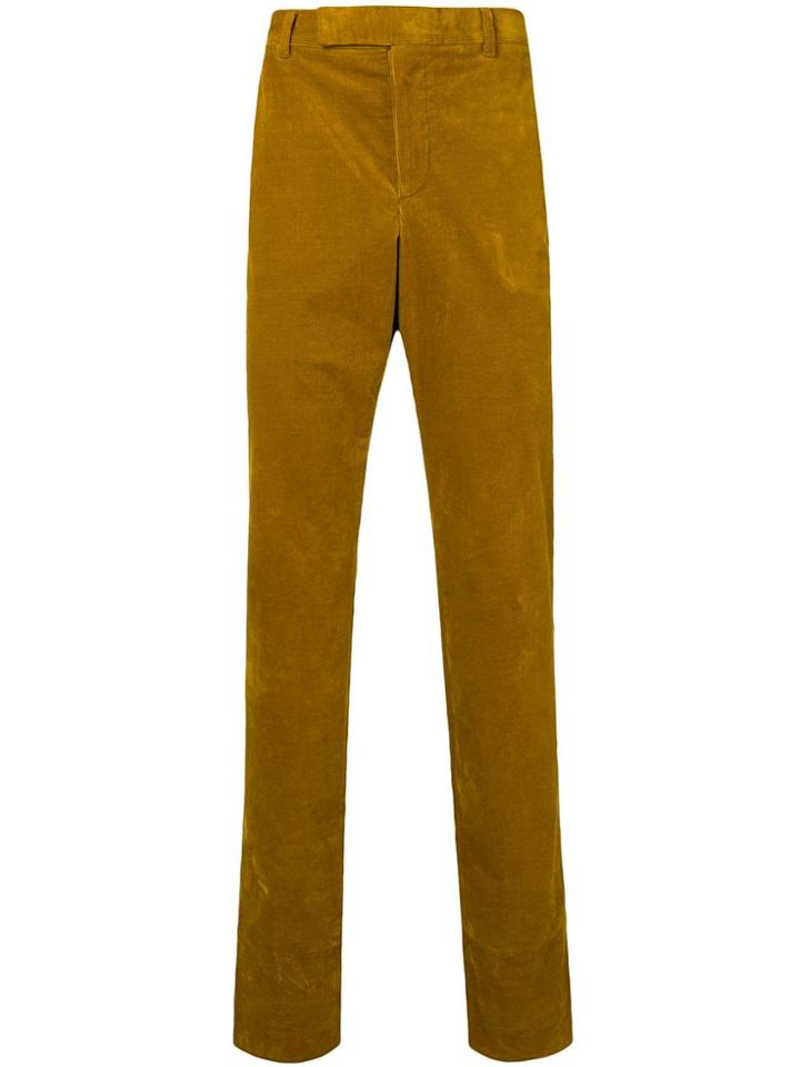 Holland & Holland Straight Leg Trousers - Yellow & Orange