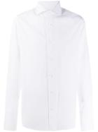 Borrelli Bat-wing Collar Shirt - White