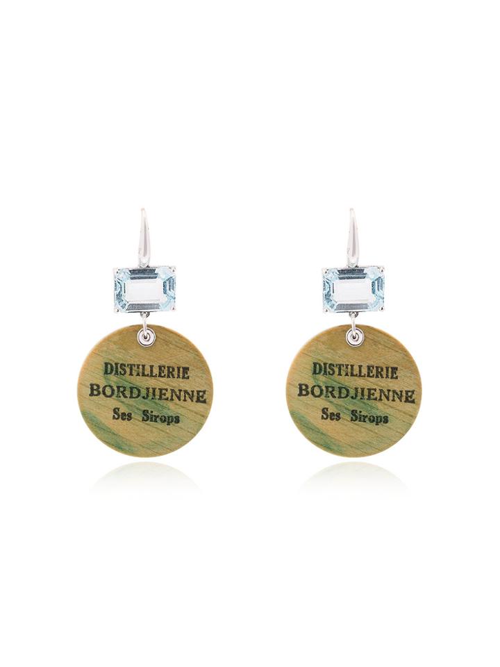 Francesca Villa White Easy Living 1 White Gold Earrings