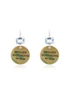 Francesca Villa White Easy Living 1 White Gold Earrings