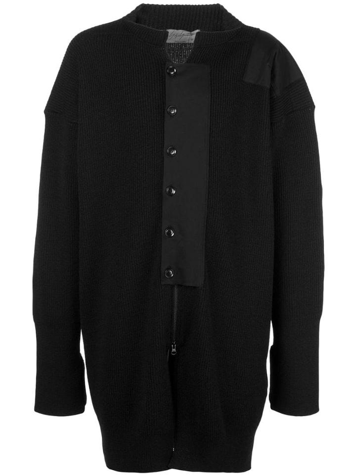 Yohji Yamamoto Patch Cardigan - Black